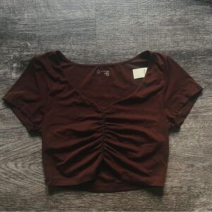 NWT OFFLINE Real Me Ruched T-Shirt